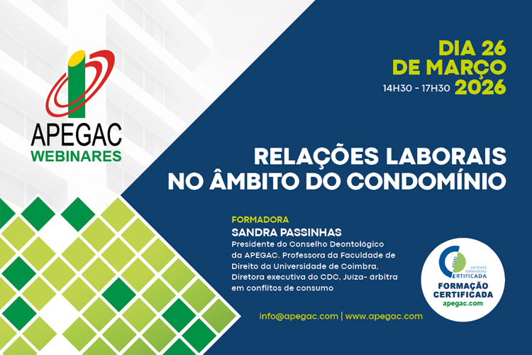 Relações laborais no âmbito do condomínio – Formação Certificada